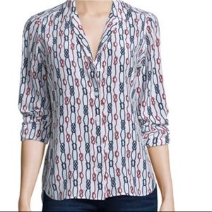 Equipment silk button up